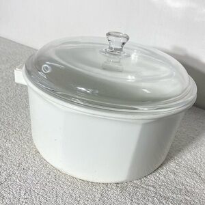 Vintage Princess House Nouveau Convertible Ceramic 2qt Sauce Pan With Lid